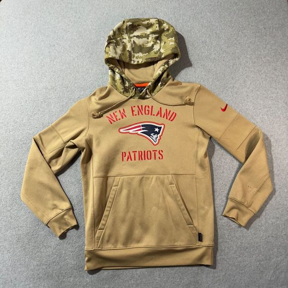 Nike New England Patriots Hoodie Mens S NFL Salute to Service Football Pullover - Picture 1 of 16
